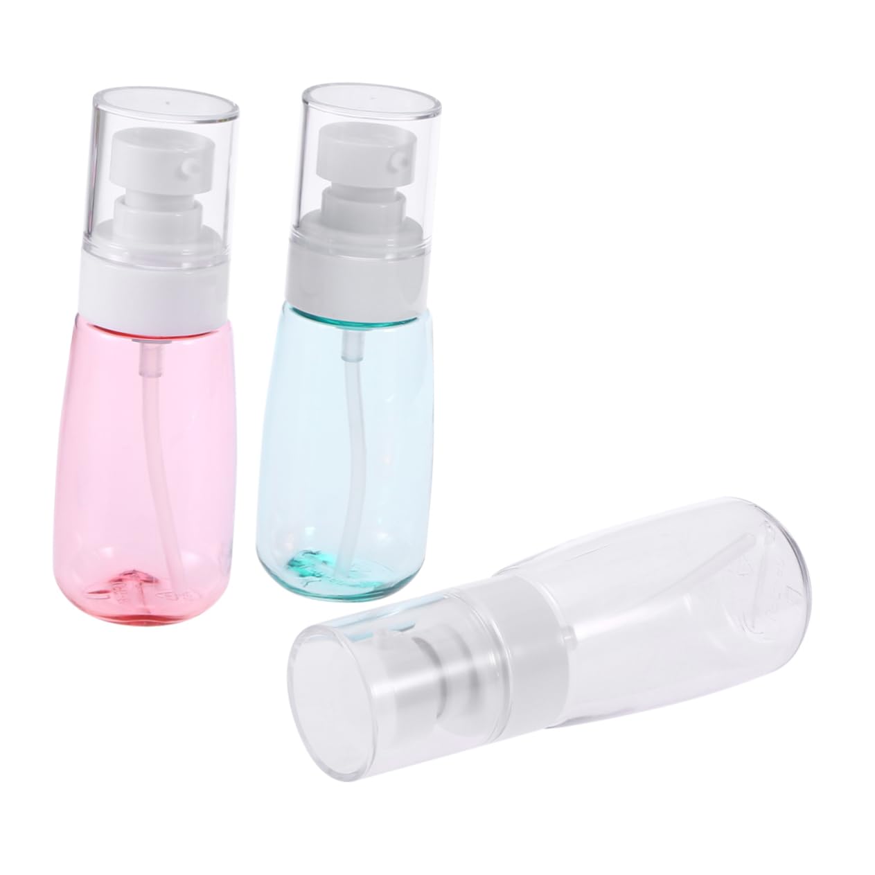 DOITOOL 9stücke Pumpflaschen Für Seife Shampoo Und Lotion Transparente Sanft Und Sanft Blaue Dispenser Für Bad Und Küche Nachfüllbar Petg Einfach Zu Bedienen