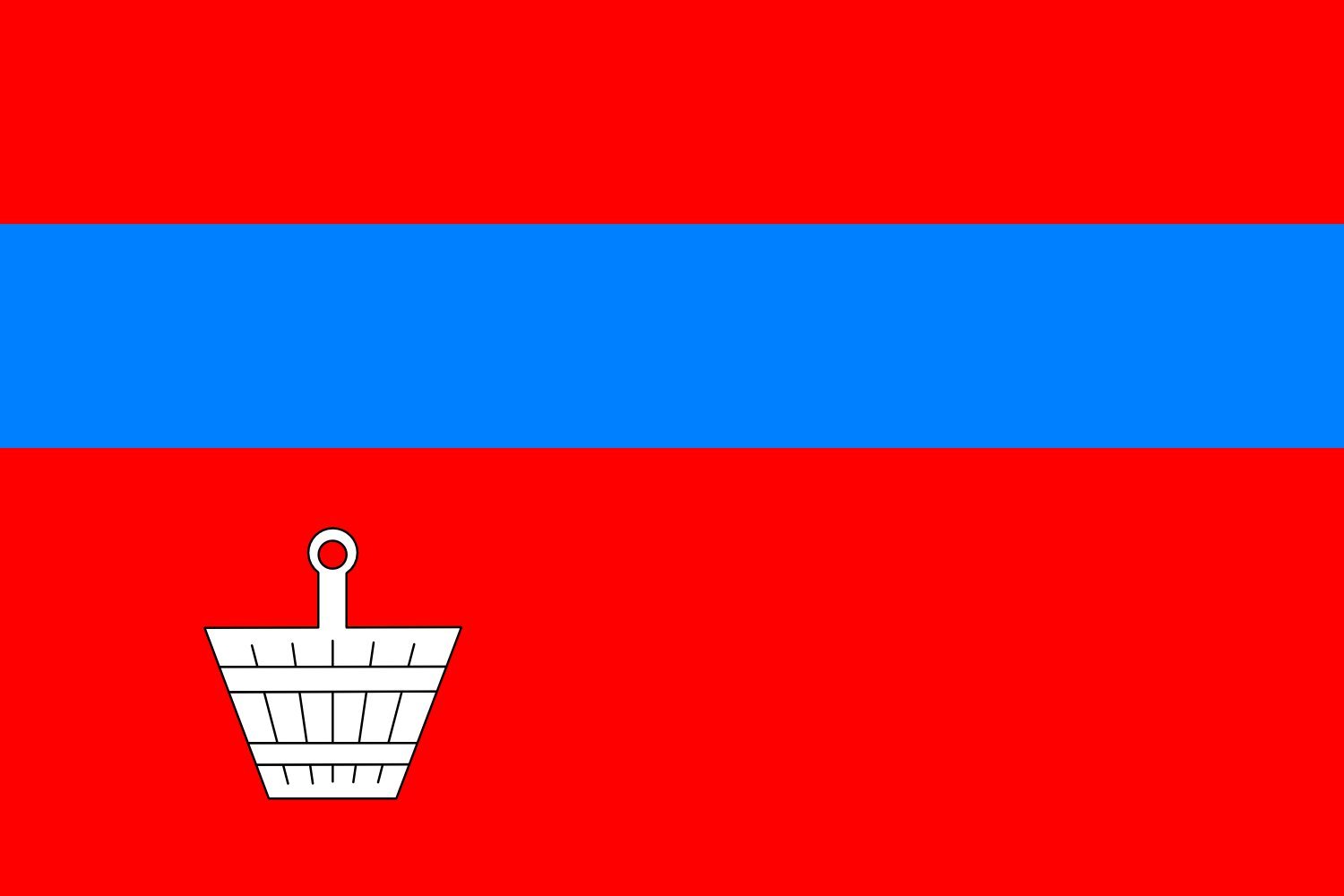 Drapeau Pucov TR grand modèle netteté vectorielle pour mât sans pixel