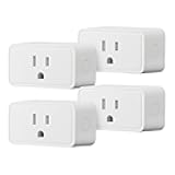 Smart Plug, Works with Alexa Only, 2.4 GHz Wi-Fi, No Hub Required, 4-Pack, White