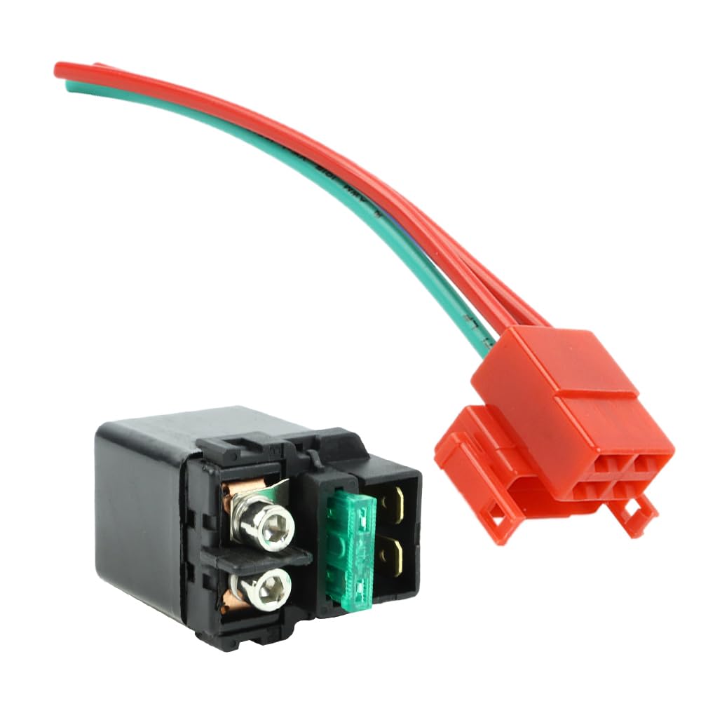 Wai Danie Solenoide di avviamento Relé+ Presa Compatibile con Honda CBR1100XX CBR 600 900F 1000 VFR 750 800 CB 600 750 900F FSC600 VF 750 1100 VTX1300 NSS250 VTR