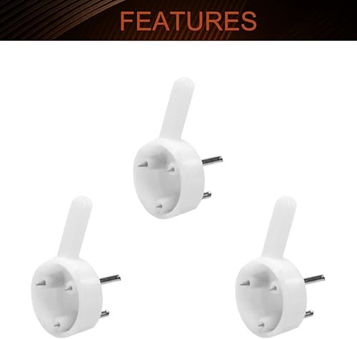 Miniatura 3 de MroMax 80 ganchos de pared dura para herrajes, ganchos de pared de hormigón, ganchos invisibles para uñas, sin rastro, ganchos de estuco para colgar