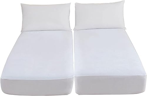 Miniatura 10 de WINKAURA Protector de colchón individual XL de 9 pulgadas de profundidad, funda de colchón con somier, impermeable, suave, transpirable, ideal para