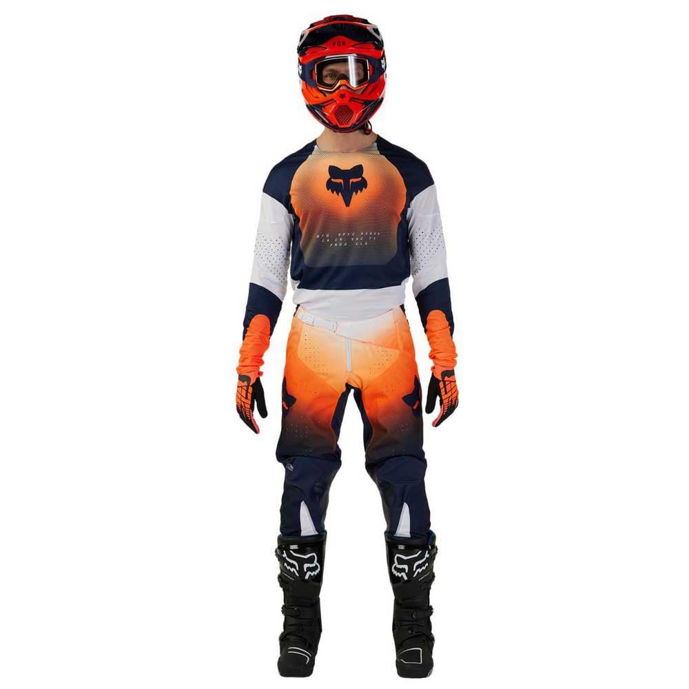 FOX 360 Revise Maglia Motocross, blu scuro/arancione, XL