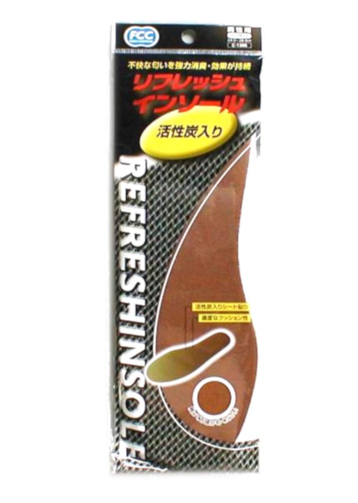 Amazon.co.jp: リフレッシュインソール 活性炭入 男性用 フリー