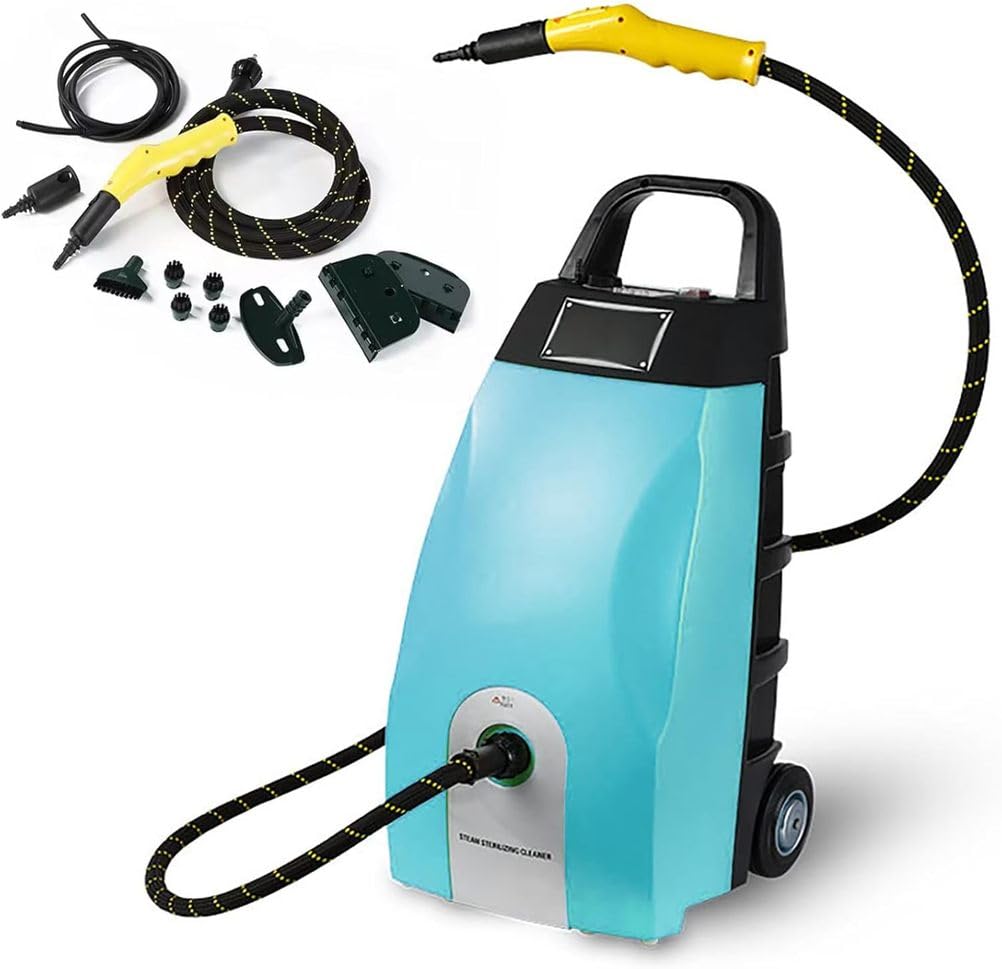 Multi-Purpose High Temp Steam Washe 15S Fast Heat Up 2500 W High Pressure Steam Cleaners with 6 Accessories