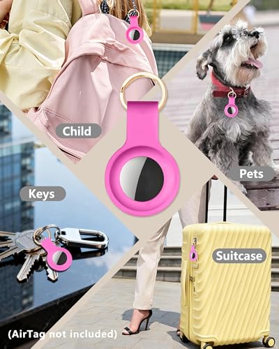 Image of Wristlet Wallet for Women, Keychain Wallet with AirTag Holder