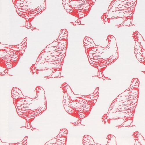 Image of Now Designs, Towels Tea Flour Red, 2 Count