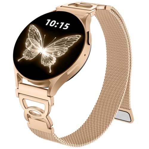 Adorve 20mm �t�@�b�V���i�u���ȏ����p���X�g�o���h Samsung Galaxy Watch 7/6/5/4/FE/Pro/Classic/Active 2�p - ���j�[�N�ȃf�U�C���̃G���K���g�Ȍ����p�X�g���b�v