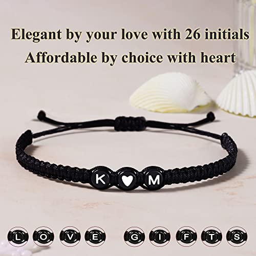 Initial Bracelets for Women Men's Bracelets Gifts for Girlfriend Boyfriend Letter Bracelets I Love You Gifts for Her Him Best Friend Birthday Gift Christmas Jewelry