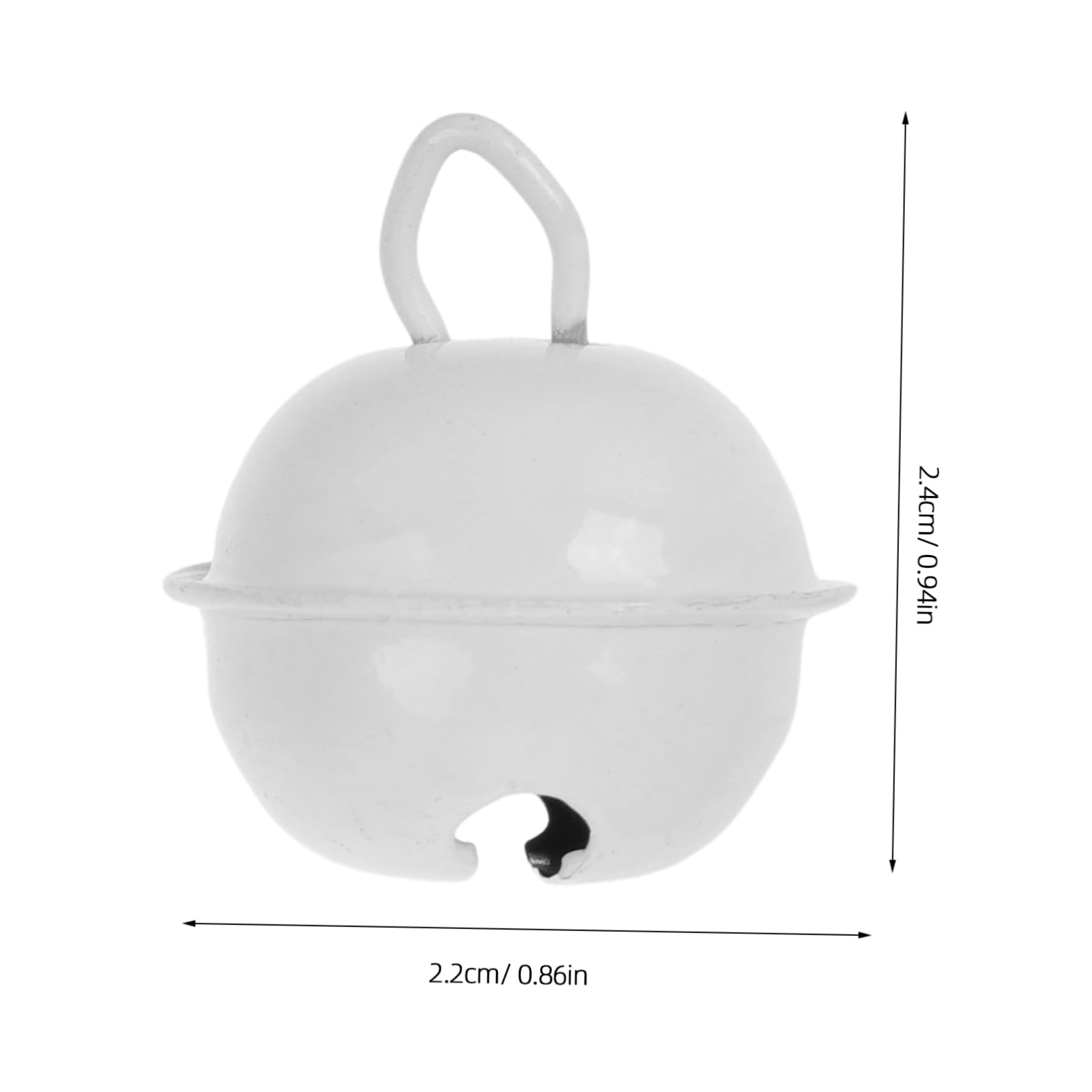 DOITOOL Large Jingle Bells Set 50 Pcs 22mm Round Christmas Bells for Decor DIY Jewelry Wedding Home