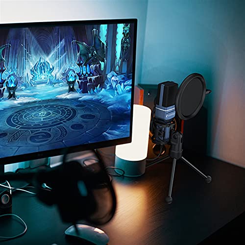 HMBB USB Podcast-Mikrofon-Computer-Kondensator-Plug-Play Pc. Gaming Mic Integrierte Hintergrundgeräusche Reduzierung for… – Bild 4