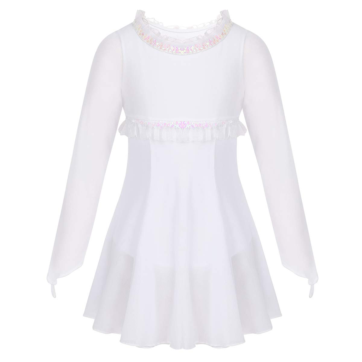 Abito Latino Brillante Pattinaggio Artistico Vestito Vestito Da Danza Con Paillettes - Senza Maniche, Body Per Ballo Latino E Pattinaggio Body Pattinaggio Body Danza Lucido