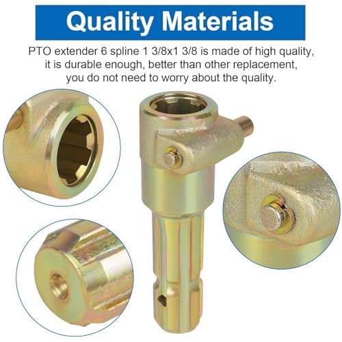 6-Keil Zapfwellenverlängerung 70PS Traktorenzubehör Schmiedestahl mit Anbaugeräten Kupplungsmechanik