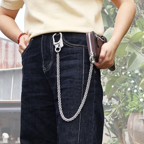 Image of Ahiller Mens Wallet Chain with Heavy Duty Keychain Carabiner Clip