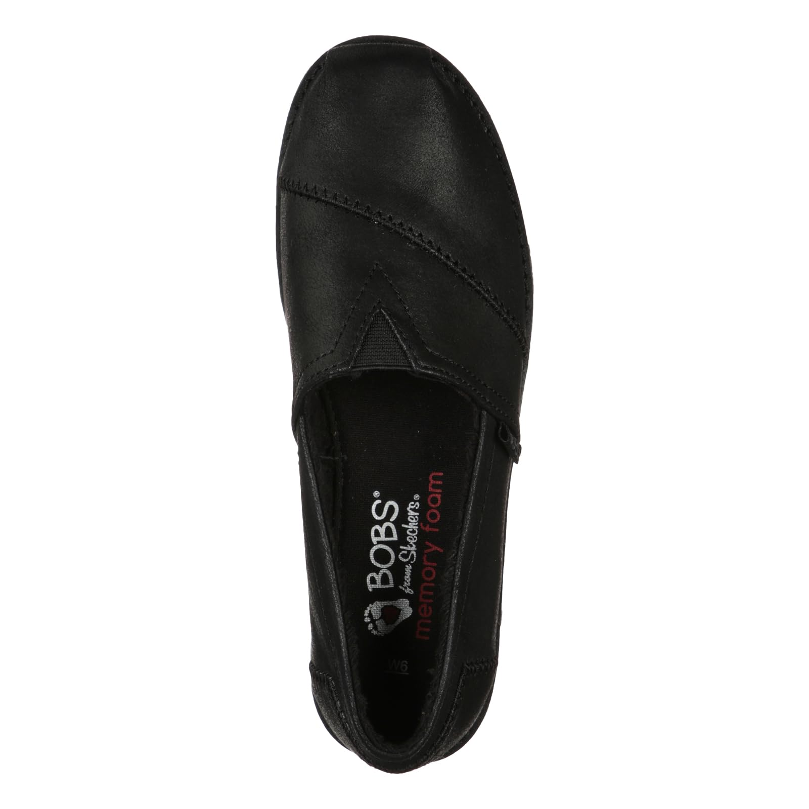 Skechers Women's Bob's Chill Lug Urban Spell Leather Slip On Loafers, (Size 11, Black)