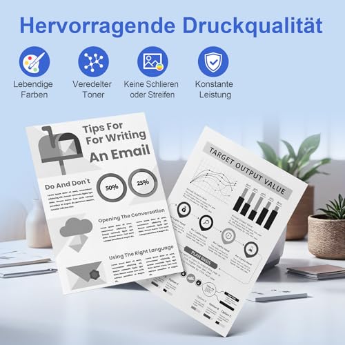 ONLYU TN2510 TN2510XL Toner TN 2510XL TN-2510 XL Kompatibel mit Brother HL-L2400DWE HL-L2400DW HL-L2445DW DCP-L2627DWE MFC-L2800DW DCP-L2660DW DCP-L2665DW MFC-L2827DWXL MFC-L2860DWE (2 Schwarz)