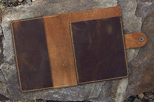 Personalized real genuine leather cover case for RHODIA pad notebook No 16 A5 size NA505RAS4