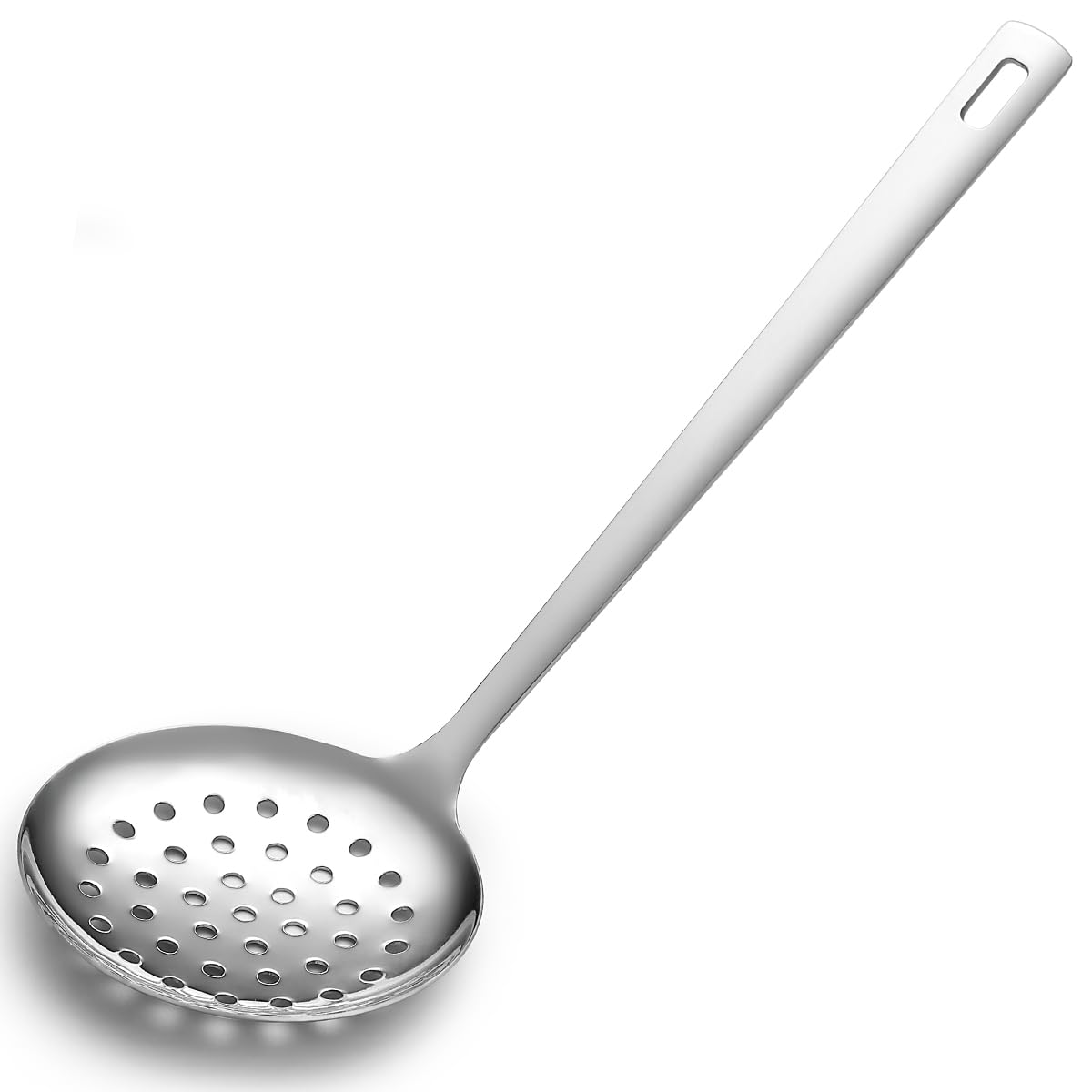 Berglander Küchen-Schöpflöffel mit Löchern – Edelstahl-Spinnenstrainer zum Abseihen von Pasta/Kochen/Frittieren, Widerstandsfähiges Rostfreies Küchenutensil Schöpflöffel Küche, Haushalt & Wohnen