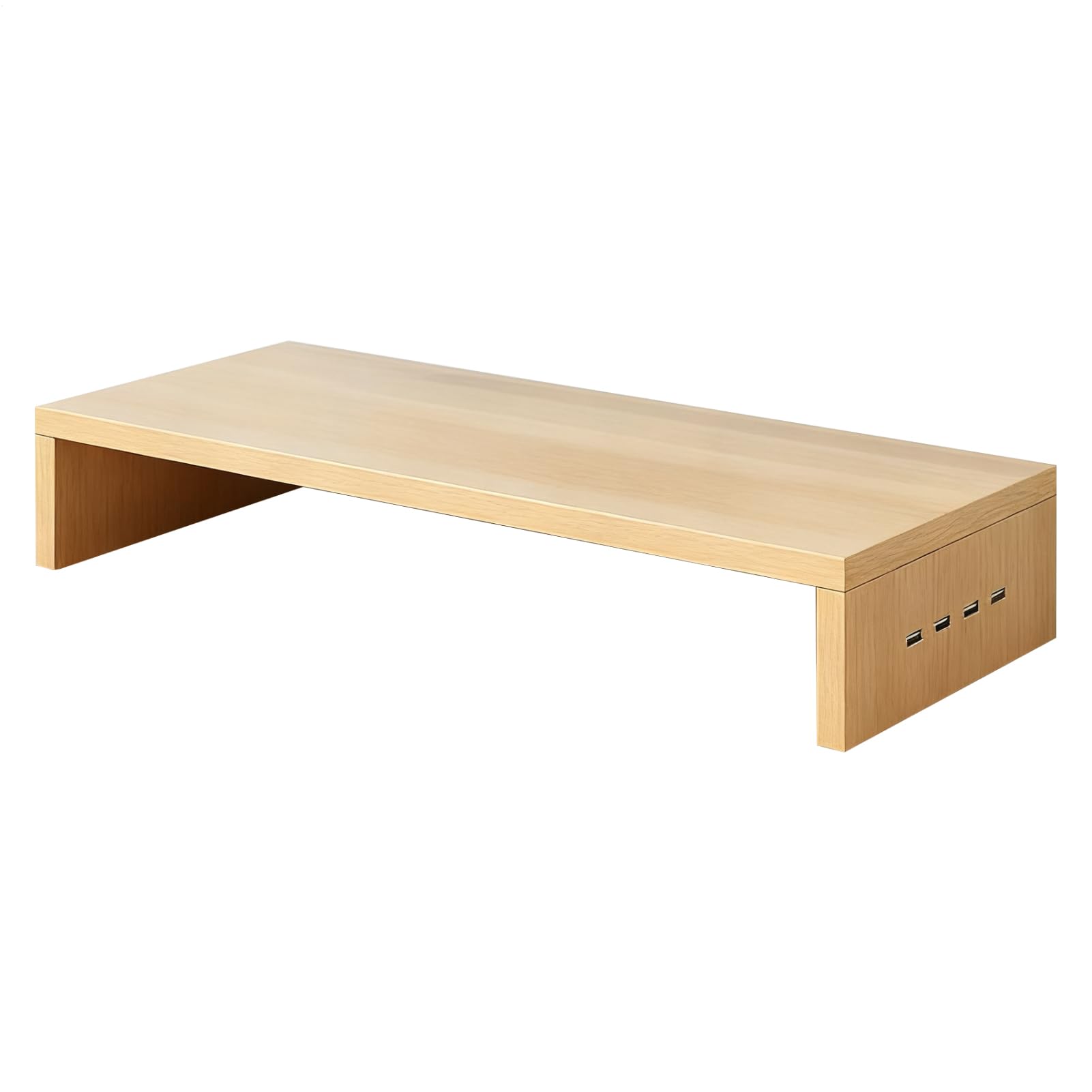 na monitor na biurko – ergonomiczne wsparcie z 4 portami USB, podstawka pod laptopa | do ekranu drukarki, laptopa, elektroniki, domu, szkoły, pokoju zabaw, nauki pracy