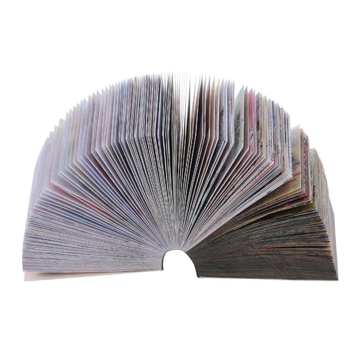 Tofficu Libro de Papel Decorativo para Scrapbooking 400 Hojas Estilo Vintage Retro para Manualidades y Decoración Diy, Papel para Álbumes de Recortes y Planificación Creativa