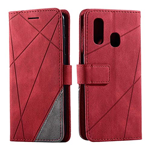 ایگرد | قیمت و خرید Hülle für Samsung Galaxy A40, SONWO Premium Leder PU  Handyhülle Flip Case Wallet Silikon Bumper Schutzhülle Klapphülle für Galaxy  A40, Rot