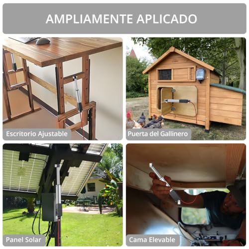 Actuador Lineal 30N 50mm 12V Impermeable para Mesa y Puerta 2