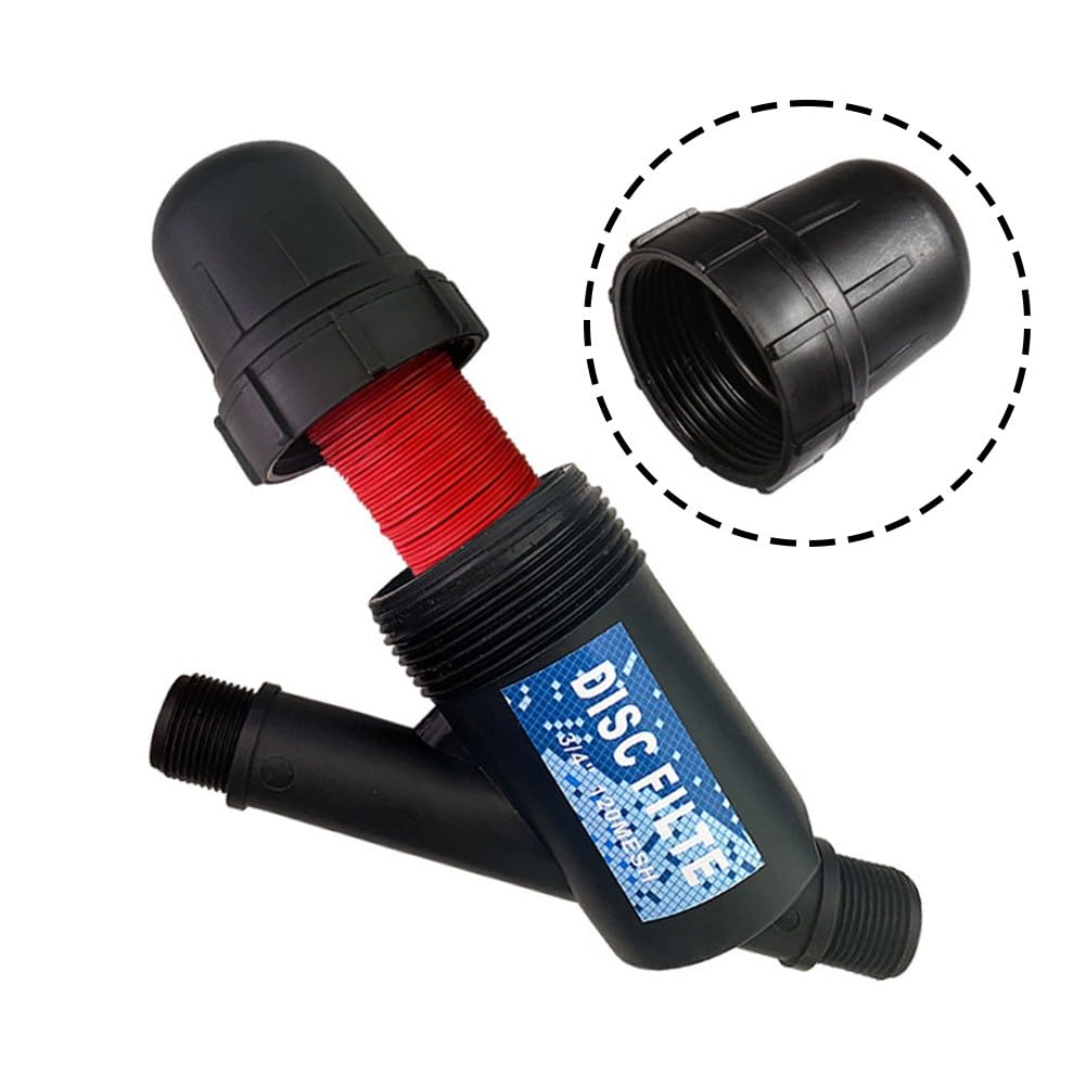 Filtro dell'acqua piovana per irrigazione da giardino, efficiente sistema di rimozione dei detriti, per kit di plastica, installazione, per nero
