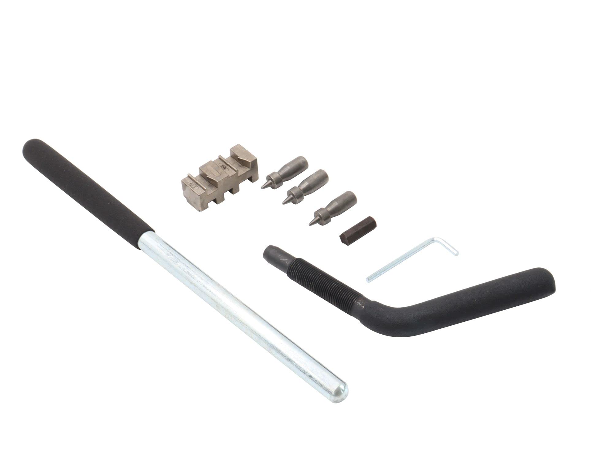 Secura Kettentrenner & Nietspinner 2-in-1 - universell passend für alle Kettentypen - kompatibel mit 3/8, 1/4P, .325, 3/8P, 1,1-2,0 mm - Kettenwerkzeug für Motorsäge, Motorrad, Fahrrad