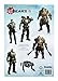 Gears of War 5 Fridge Magnet Stickers, Flat Printed | 6 Unique Character Designs | Home Kitchen Decoration Accessories for Whiteboard, Refrigerator | 7 x 10 Sheet
