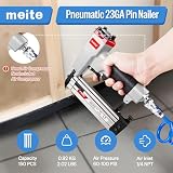 meite P630C Lot de 10 000 cloueuses pneumatiques de calibre 23 (10 mm, 12 mm, 15 mm, 19 mm, 25 mm), clous galvanisés de calibre 23 pour pistolet à clous, pour micro broches de 10 à 30 mm - 3