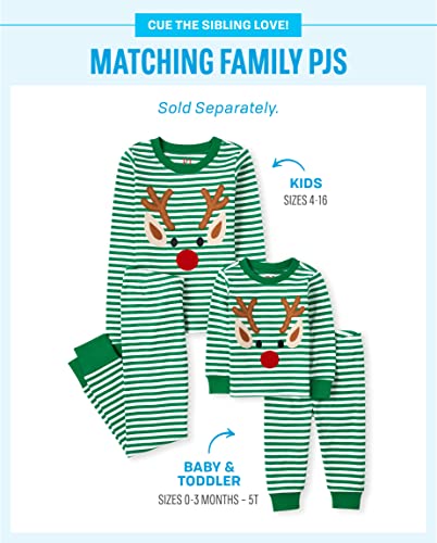 Image of The Children's Place Family Matching Holiday Long Sleeve Pajama Sets, Cotton