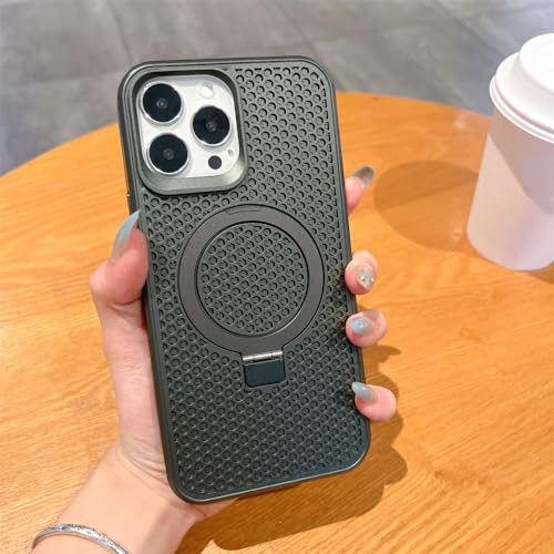 Étui de téléphone de support magnétique pour iPhone 12 Pro ENILSA gris anti-choc