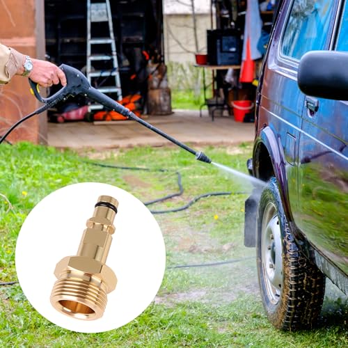 TIANXUAN M22 High Pressure Washer Hose Adapter Quick Connect Coupler Brass for Karcher to M22 Adapters Washers Water Gun Hose Pipe High Pressure Quick-fitting Convert Tool for Karcher Hose Connector - Image 6