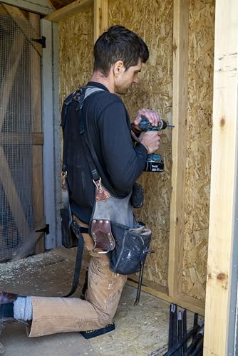 JOBMAN Workwear Men's Knee Pads, Orange/Black, One Size