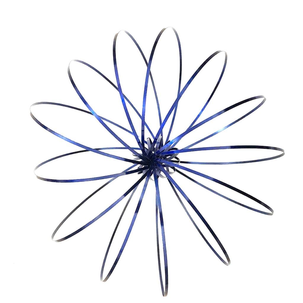 UJEAVETTEUJEAVETTE® 3D Spinner Dynamic Arm Motion Flow Rings Magic Toy Funny Blue