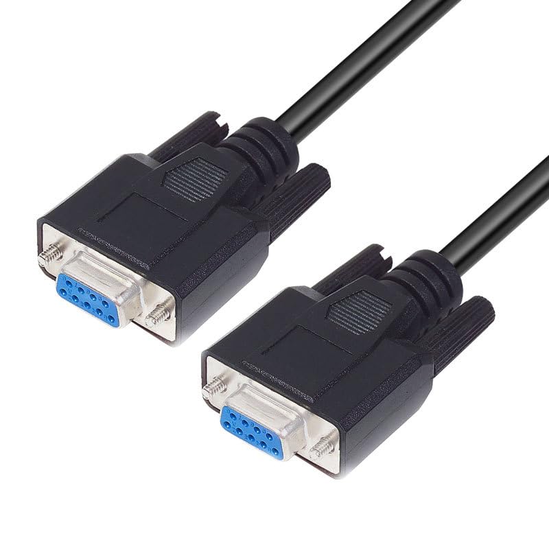RS232 DB9 Female to Female Straight Connection Cable 1.5 Meter