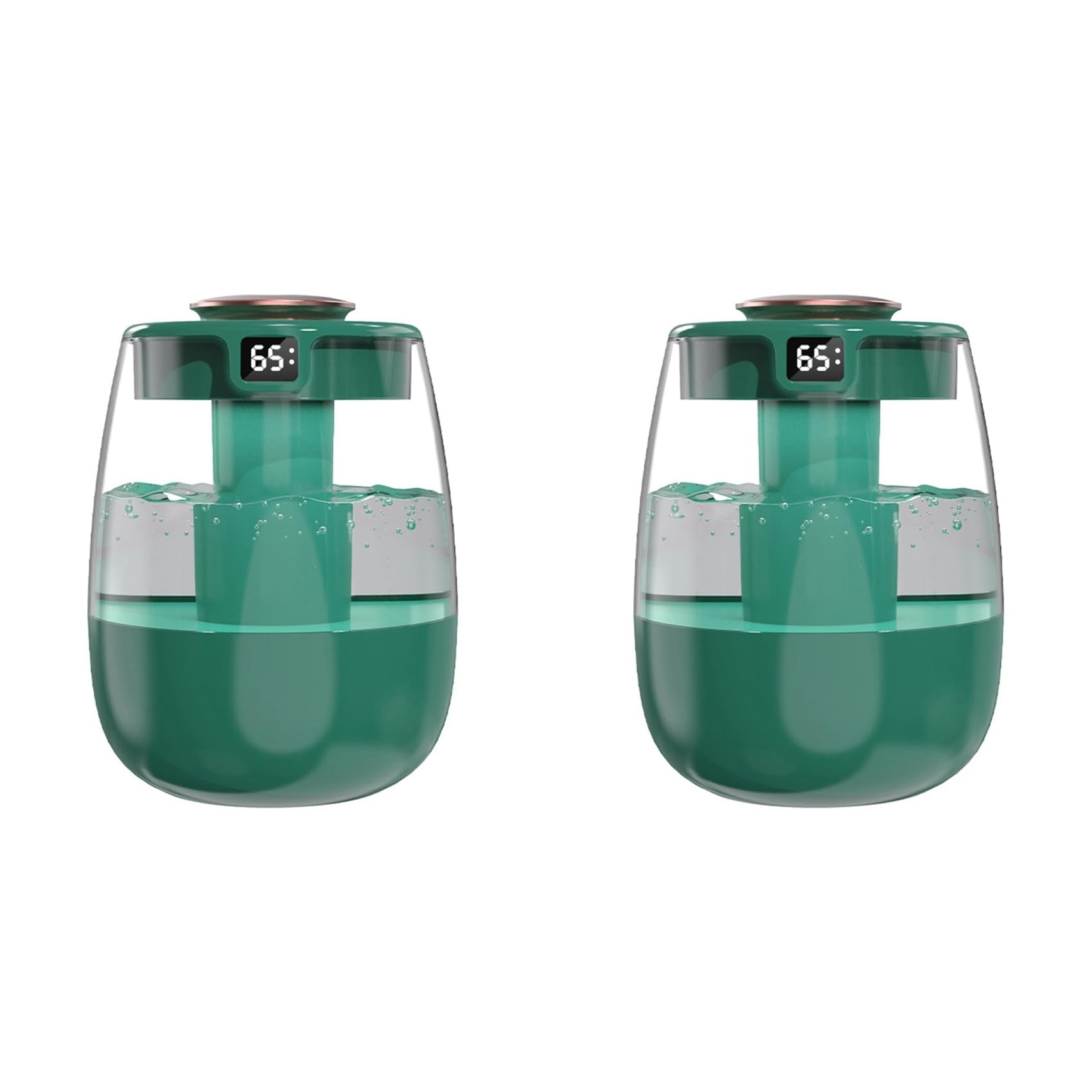 Hndhbfgrt 2X Humidifier Household Bedroom USB Plug-in Small Living Room Large Fog Desktop Large Capacity Humidifier Green