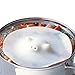 Marna White Piggy Steamer - Multipurpose Lid for Steaming, Covering, and Opening Jars