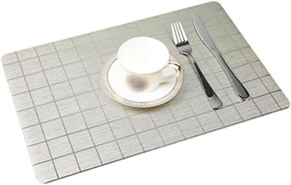 Hotel Restaurant Waterproof Western Food Mat PVC Plastic Table Cloth Cushion Insulation Cup Bowl Tableware