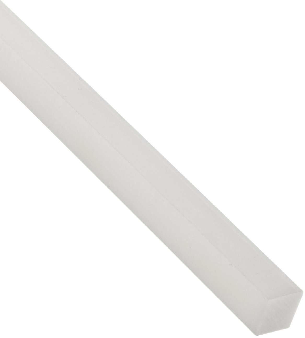 Barre rectangulaire acétal blanc épaisseur 0,95 cm largeur 7,6 - 2