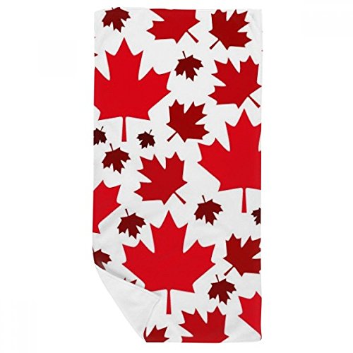 Serviette de bain drapeau du Canada 35x70cm douce et multicolore pour le visage - 2