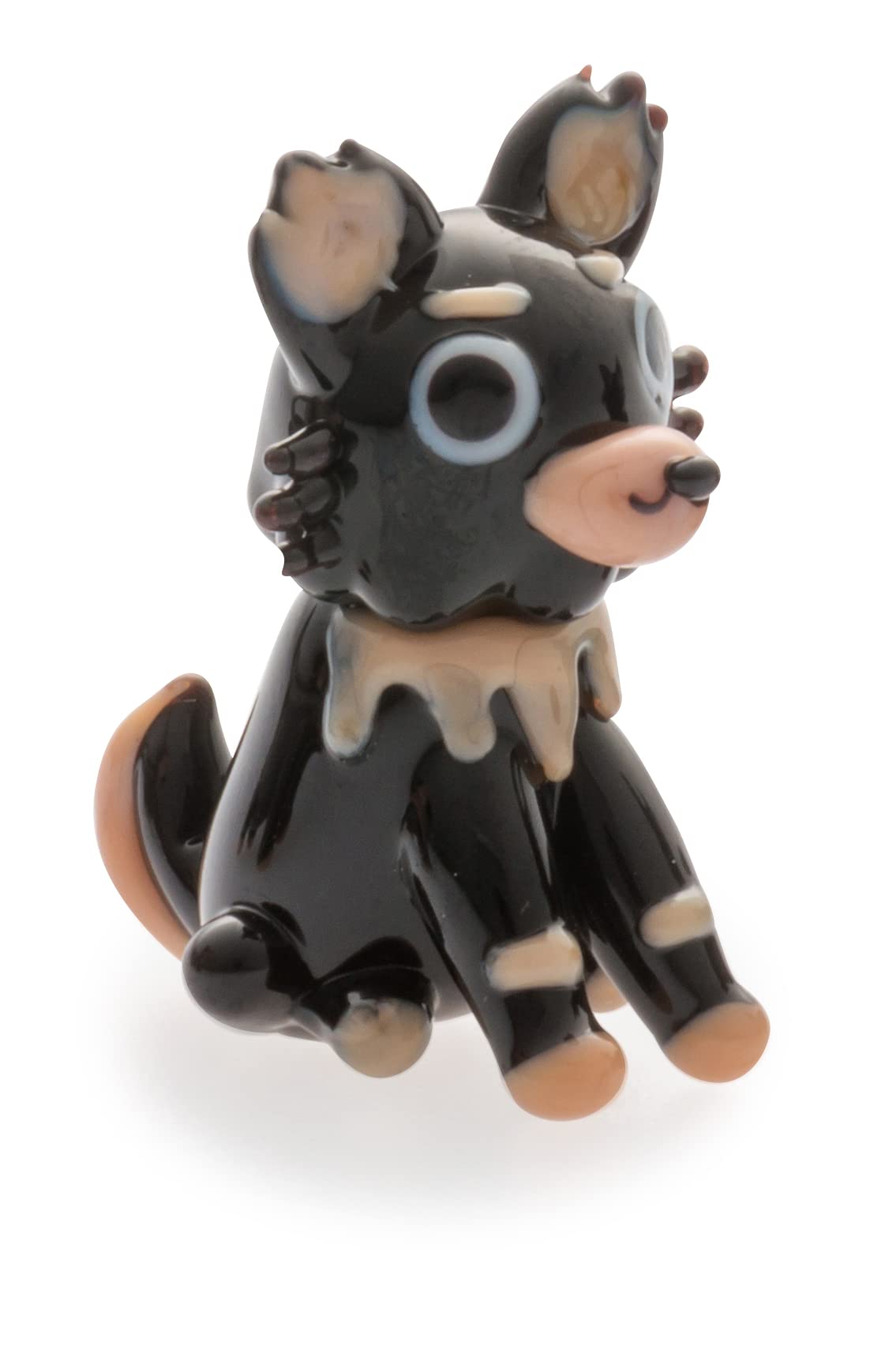 Amazon.co.jp: かわいらしい ガラス細工 ワンちゃんシリーズ