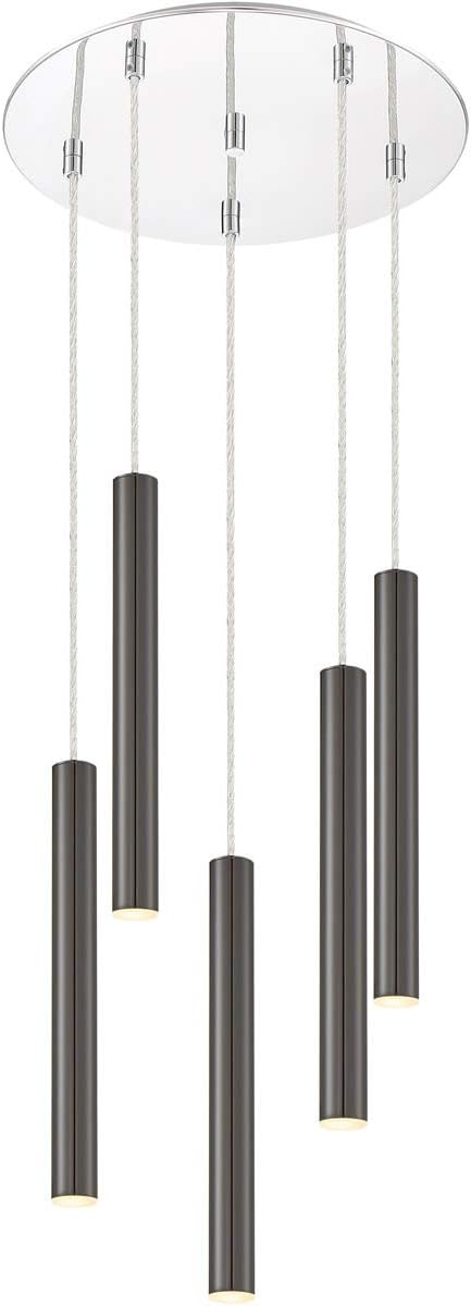 Z-Lite 917MP12-PBL-LED-5RCH 5 Light Island/Billiard, Chrome