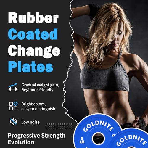Image of Change Plates Set 1.25LB 2.5LB 5LB Set Fractional Weight Plate Olympic Bumper Plates for Cross Training Steel Insert Strength Training Weight Plates