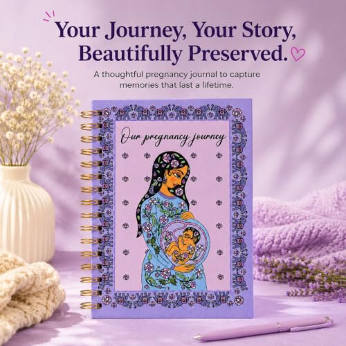 Image of Pregnancy Journal, Designed for 9-Month Tracking, A5 Hardcover