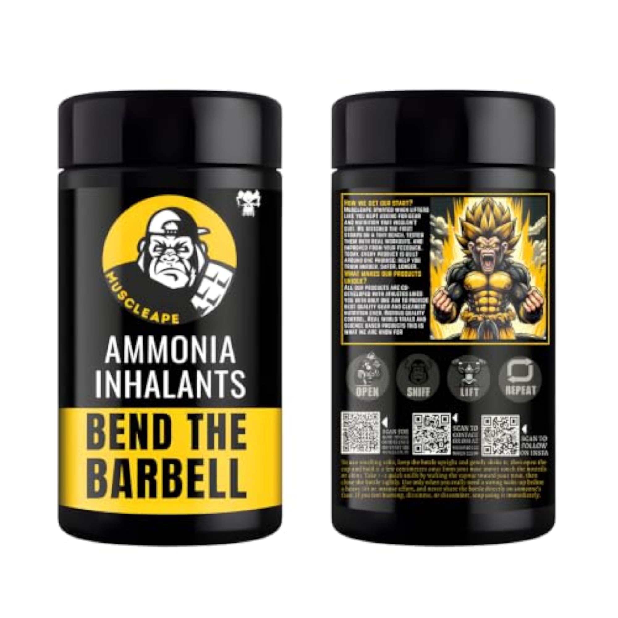 Enhanced Ammonia Smelling Salt for Focus and Power Boost