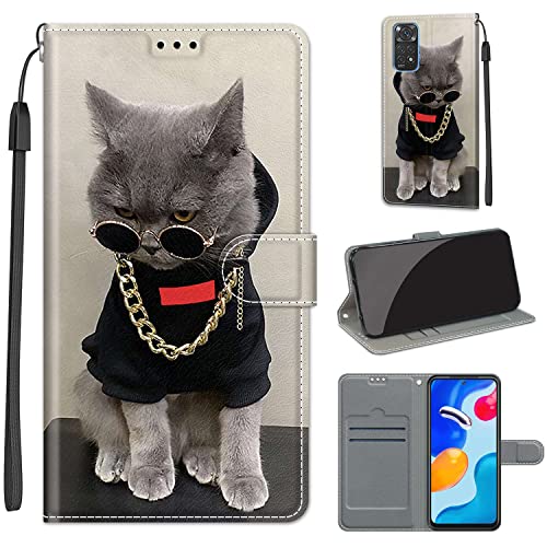 Sienianline Custodia Per Xiaomi Redmi Note 11 Global/Xiaomi Redmi Note 11S Global, Antiurto Chiusura Magnetica Per Cover Xiaomi Redmi Note 11 Global/X