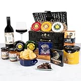 Luxury Cheese & Wine Hamper | Wine and Cheese Hamper Gift Set and Accompaniments