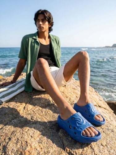 Image of Bacca Bucci Drift Foam Recovery Clogs for Men | Lightweight EVA Slip-On Slides | Breathable Quick-Dry Comfort Sandals