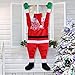 Toit de Noël suspendu grimpant mur-plan d'escalade Santa Claus escalade suspendue Santa Claus 42 pouces en peluche en peluche Santa Santa-L